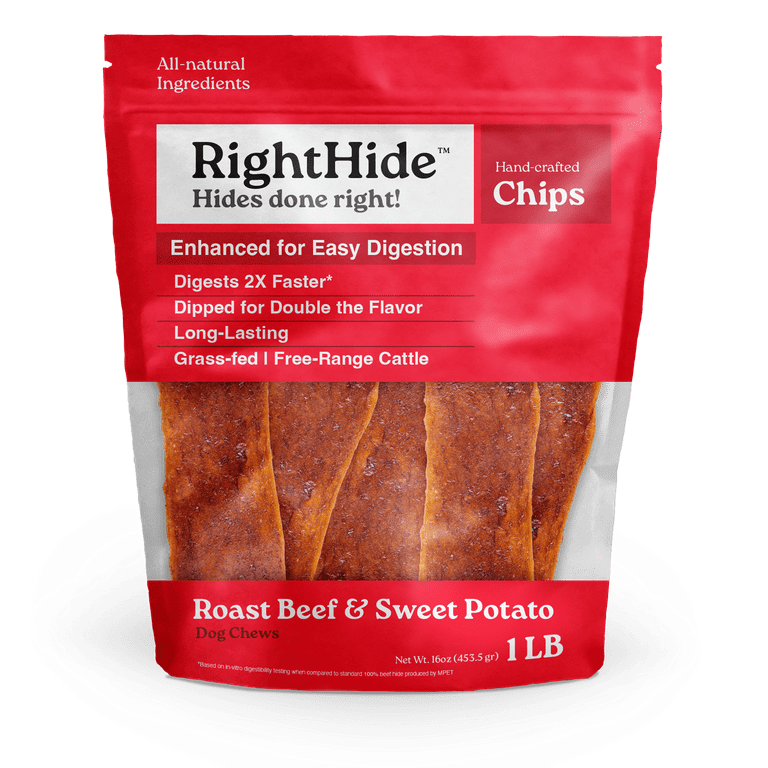 RightHide Chips, Roast Beef & Sweet Potato, 1 Pound - Walmart.com