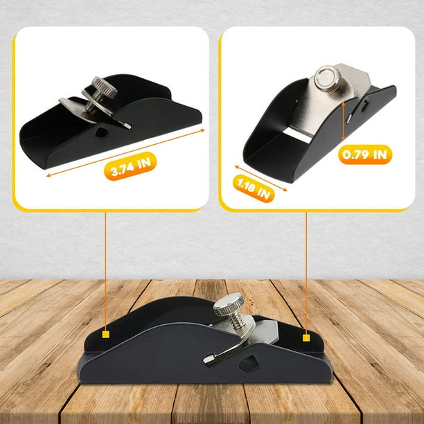 Decodeary 1 2 3 5 Handy Manual Wood Planer For Professional Woodworking Black Woodworking as shown 1 Pc