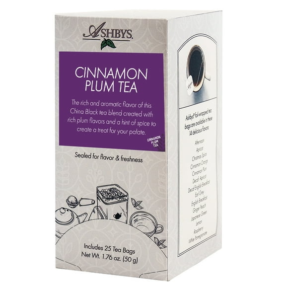 Ashbys Tea Cinnamon Plum Tea Bags - 25 Count Box