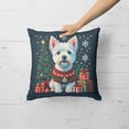 thumbnail image 2 of Westie Christmas Fabric Decorative Pillow 14 in x 14 in, 2 of 5