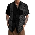 thumbnail image 2 of adaychics Japanese Print Hawaiian Shirts for Men Lapel Short Sleeve Summer Fashion Casual Beach Shirts Daily Wear, 2 of 7