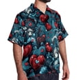 thumbnail image 2 of Love Men's Casual Short Sleeve Button Down Shirts - Printed Summer Beach Tops for Men and Women, 2 of 6