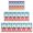 Rainbow Ethnic Pattern, variant on Pink Geometric Striped Pattern Kitchen Rugs Sets Of 3,Kitchen Runner Rugs Non Skid Washable,Decorative Kitchen Floor Mats for Kitchen,Sink,Laundry,17"x30" 17"x47" 17"x59"