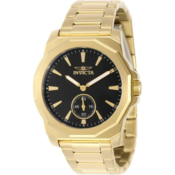 Invicta Speedway 49332 Men 42mm Stainless Steel Gold Black dial VD78 Quartz