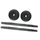 thumbnail image 4 of Correas de cuero Hugo para cinturón de platillo con almohadillas Negro, 4 of 9