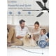 thumbnail image 4 of Ventilador de techo ZMISHIBO 52 con luces negras con mando a distancia, 4 of 8