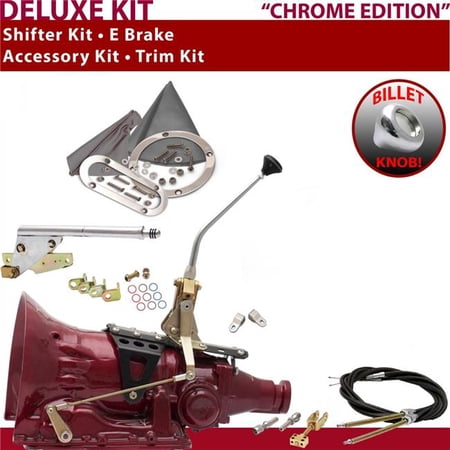 American Shifter 2004R Shifter Kit Chrome 10 in. E Brake Cable Clevis Trim Kit for EFC35