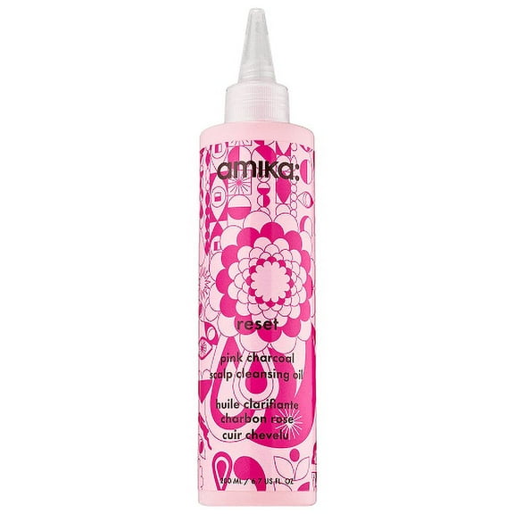 Amika Reset Pink Charcoal Scalp Cleansing Oil 6.7 oz
