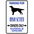 thumbnail image 1 of Custom Decals Parking For Irish Setter Parking Signs 9 X18", 1 of 1