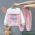 thumbnail image 7 of JUMEYU Girl Cute Fall Clothing Set Kids Toddler Girl Clothes Sleeve Top and Jeans Pants 2Pcs Fall Winter Girl Outfits 2T 3T (Pink,2-3 Years), 7 of 7