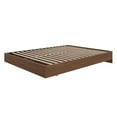 thumbnail image 6 of Nexera Queen Size Platform Wood Bed Frame, Walnut, 6 of 8
