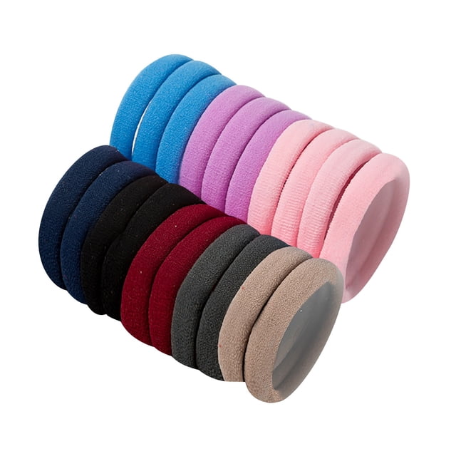 20 Pieces of Girl Non-Damage Hairband Elastic Hairband, Small Ponytail Fixing Rope, Mixed Color Soft Headband Accessories, Mini Seamless Baby Hairband