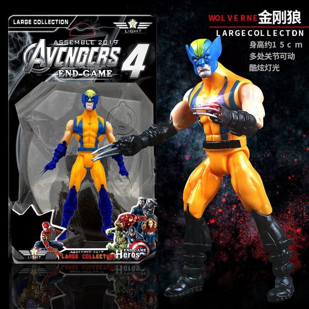 Nuevo Marvel Avengers 4 Endgame figura de acción superhéroe services.com America Iron Man Hulk Thor Smile película de anime zhangmengya LED
