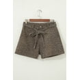 thumbnail image 3 of Women's Black Leopard Print Denim Shorts – High Waist Loose Casual Shift Shorts for Daily Wear, 16, 3 of 12
