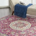 thumbnail image 6 of Nourison Passion Traditional Pink 5'3" x round Area Rug, (5 Round), 6 of 8