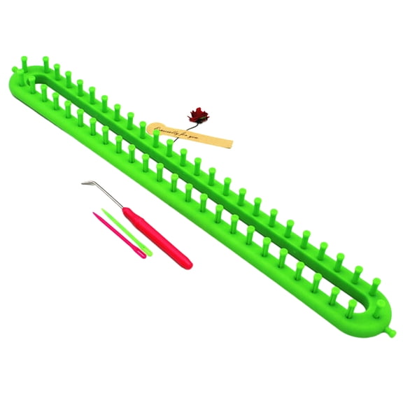 Billuyoard Kit de telar para principiantes, resistente y duradero, juego de herramientas para tejer para principiantes De coser verde 47cm