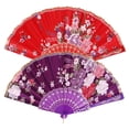 thumbnail image 1 of plegable estilo dulce,Ventiladores plegables estilo dulce,Ventiladores de mano mujer,Ventilador plegable Colth, plegable rojo violeta, de Plástico Oriental, 1 of 9