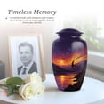 thumbnail image 6 of Sparrow Cremation Urn For Adult Women And Man, 1 Large & Small Keepsake Urns For Human Ashes Set Of 4, Purple Urn For Ashes Adult Female, Burial Urns For Cremated Remains, 10&3 Inch, 6 of 7