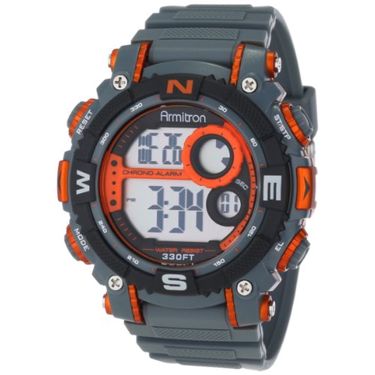 Armitron Sport 40/8455 - Reloj digital con cronógrafo para hombre, Rojo