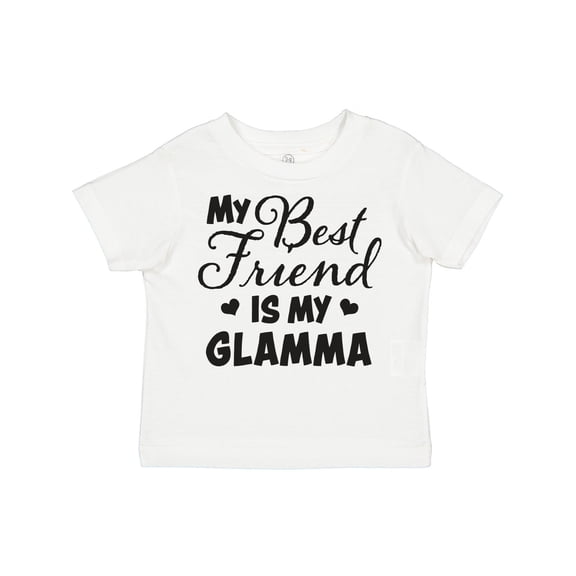 Inktastic My Best Friend is My Glamma with Hearts Boys or Girls Toddler T-Shirt