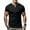 Black, variant on snullo Mens Cotton T Shirt Henley Shirts Casual Short Sleeve Fashion Button with Pocket Classic Tops