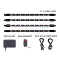 thumbnail image 2 of LEDGlow 4pc Expandable Million Color Pro SMD Interior Underdash Lighting Kit, 2 of 6