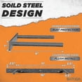 thumbnail image 3 of Heavy Duty Floating Shelf Bracket (2 Pcs) Solid Steel Blind Shelf Supports - Hidden Brackets For Floating Wood Shelves - Screws And Wall Plugs Incl, 3 of 5