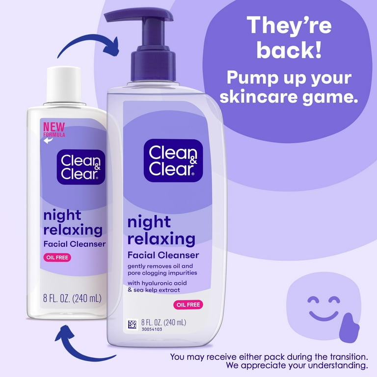 早い者勝ち Clean & Clear 2-Pack Oil-Free Day & Night Face Cleansers, 2 クレンジング・メイク落とし