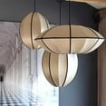thumbnail image 3 of Arturesthome Living Room Satin Chandelier Japanese Medieval Vintage Pendant Lamps Set, 3 of 22