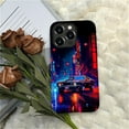 thumbnail image 6 of Punmada Compatible with iPhone 13 Pro Max Matte Case For Girl Boy Full Body Protective Hard Shell Esthetics Pattern Night City Cars, 6 of 7