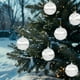thumbnail image 5 of Juego de adornos de árbol de Navidad flocado 9pcs | Bolas decorativas de terciopelo rojo | Adornos de vacaciones irrompibles | 2.36" de diámetro | Decoración navideña colgante festiva | Elegante, 5 of 6