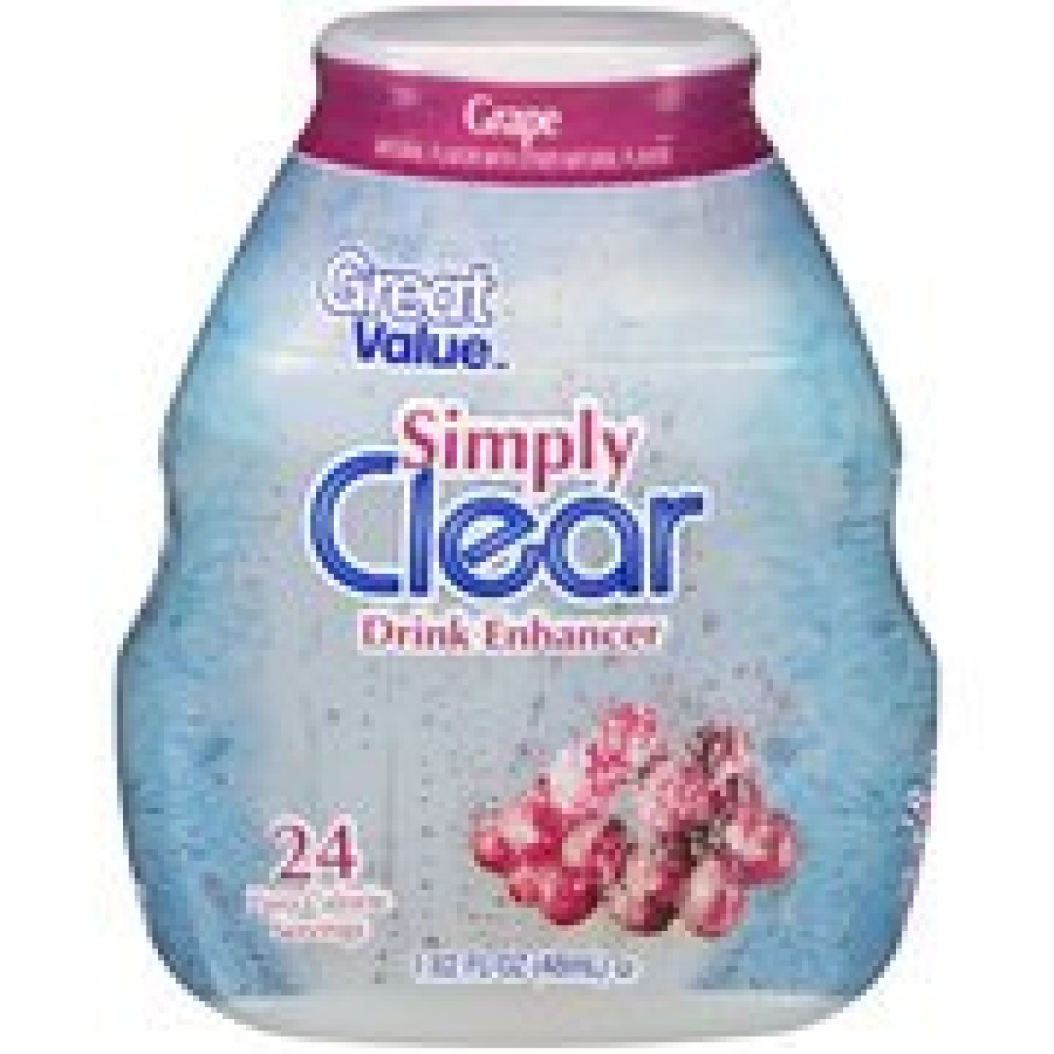 Simply Clear Grape Liquid Drink Enhancer, 1.62 fl oz(Pack of 4