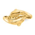 thumbnail image 5 of 14K Yellow Gold Ring Band Themed Double Dolphins, 5 of 5