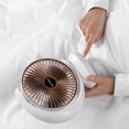 thumbnail image 3 of Ventilador de Escritorio USB Recargable Portátil, Ventilador Pequeño de Mesa Ideal para Oficina, Viajes, Hogar, Dormitorio Color Blanco, 3 of 3