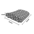 thumbnail image 5 of Palm Tree Lumbar Pillow, Monochrome Woodland Pattern Depicting Black Palm Tree on a White Background, Soft Back Cushion for Office Chairs with Adjustable Straps, 14" x 13", Black White, by Ambesonne, 5 of 7