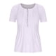 thumbnail image 4 of ICHUANYI Clearance Women's Fashion Casual Round Neck Pleated Solid Color Button Top Blouse(White, M) ICHUANYI WER2023080709956, 4 of 5