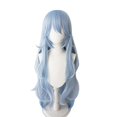 thumbnail image 2 of Peluca larga de anime para mujer, rizada y esponjosa, para Halloween, cosplay, peluca de anime, peluca sintética resistente al calor para disfraz de cosplay, peluca azul de Halloweenice de a, 2 of 4