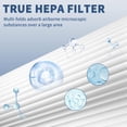 thumbnail image 2 of Filtro purificador de aire Funmit C545 True HEPA de repuesto, paquete de 4, 2 of 9
