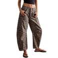 thumbnail image 1 of Jeans cropped de pierna ancha tiro medio con estampado de leopardo M, 1 of 4