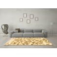 thumbnail image 3 of Ahgly Company Indoor Square Abstract Brown Modern Area Rugs, 3' Square, 3 of 4