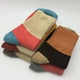 thumbnail image 2 of Womens Wool Socks Womens Crew Seamless Winter Warm Thermal Socks 5 Pack, 2 of 8