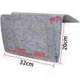 thumbnail image 1 of Organizador de mesita de noche, bolsillo de almacenamiento de fieltro junto a la cama, bolsa de almacenamiento para colgar, accesorios y otros artículos peque?os, adecuado para todo tipo de camas y sofás (gris) ShuxiuWang 8390612280429, 1 of 1
