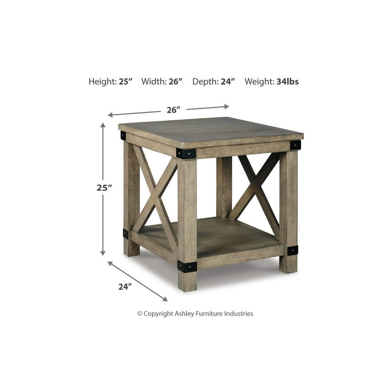Aldwin End Table - Gray Aldwin End Table - Gray