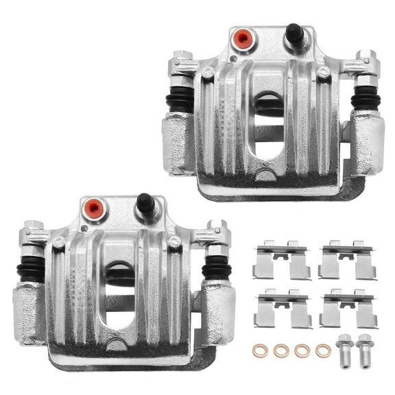Aurogenix Rear Dics Brake Caliper Assembly with Bracket Compatible with Hyundai Santa Fe (2007 2008 2009), 2pcs Rear Brake Caliper Driver and Passenger Side | Brake Calipers for 19-B3355 & 19-B3354