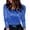 Dark Blue, variant on Women's Elegant Sheer Mesh Long Sleeve Knit Top with Glitter Patchwork, Slim Fit Round Neck Layering Tee for Party, Travel & Everyday Wear