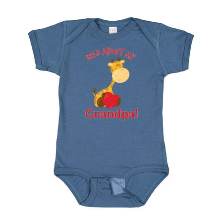 

Inktastic Wild About My Grandpa Gift Baby Boy or Baby Girl Bodysuit