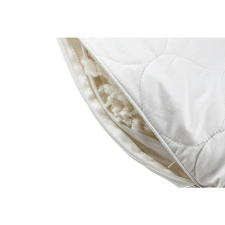 Sleep & Beyond myLatex® Side Pillow, 100% natural, adjustable and washable latex and wool filled side pillow, Queen 20x30"