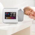 thumbnail image 4 of Reloj electrónico de proyección alarma portátil reloj electrónico de plástico blanco para oficina ANGGREK Otros, 4 of 7