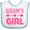 White and Blue, variant on Inktastic Grams Girl Granddaughter Girls Baby Bib