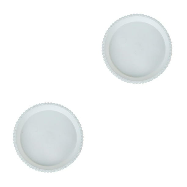 Bandeja para macetas Moyic 2piezas Blanco 140x9.2cm accesorios de jardinería
